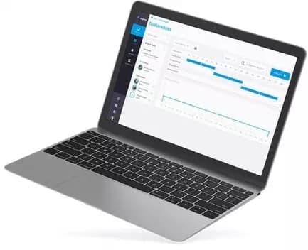 exemplo da tela do ahgora Escalasweb em um notebook